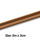 Popxstar  5 Meter Self-Adhesive Skirting Wall Border Floor Decorative Line Baseboard Flooring Wall Decor NBR Molding Line 3D Wall Sticker
