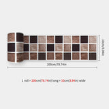 Popxstar  41 Styles Baseboard Stickers Waterproof Peel & Stick Waistline Wall Sticker Floor Border Sticker For Kitchen Bathroom 10x200cm