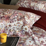 Popxstar  Vintage Green Botanical Flowers Duvet Cover Set 600TC Egyptian Cotton Luxury Soft Bedding Set Fitted Sheet Bed Sheet Pillowcases