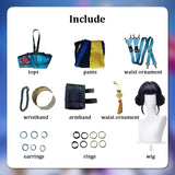 Popxstar Rumi Mira Zoey Cosplay KPop Cosplay Costume Wig HUNTR/X Uniform Women Suit Dress Halloween Party Role Playing Outfits