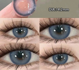 Popxstar 2Pcs Blue Color Contact Lenses with Myopia Diopter High Quality Eye Contacts Beauty Pupil Makeup Yearly Use Fast Shipping