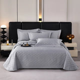 Popxstar  Luxury 1000TC Egyptian Cotton Quilted Bedspread, Queen King Size, Bed Cover, Mattress Topper Coverlet, Bed Sheet, Pillowcases
