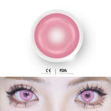 1pair Cosplay Koi Blue Green Pink Red Brown Violet Contact Lenses Halloween Scary Softlens 14.5mm