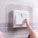Popxstar Transparent Switch Protective Cover Socket frame Decor waterproof punch-free acrylic Panel sticker