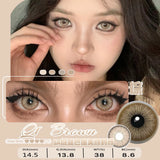 Graded 1pair Color Contact Lenses Mixblood Softlens 12months
