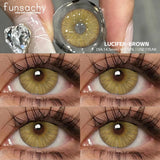 Popxstar  1pair Bloom Black Contact Lenses for Eyes Natural Cosmetic Brown Gray Pupil Eye Lens Color Lens Fashion Beauty Yearly