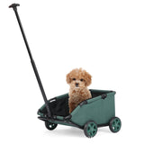Mini Dog Stroller 4 Wheels Lightweight Portable Dog Cat Carrier Cart with Telescopic Handle Small Dog Strollers Outdoor Walking