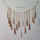popxstar New Boho Home Decor Macrame Tapestry Macrame Leaf Feather Wall Hanging Decor For Living Room Bedroom Boho Wall Art Home Decor