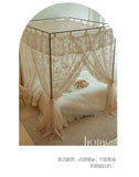 New Summer 2 Layers Mosquito Net for Home Decor with Bracket Princess Palace Bed Curtain Tent for Girls Room