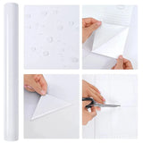 Popxstar Pearlescent White Marble Contact Paper Vinyl Self Adhesive Water and Fireproof Wallpaper for Stove Peel and Stick Decor Stickers