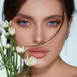 Popxstar 1 Pair Colored Contact Lenses for Eyes Natural Look Brown Lenses Blue Lenses Gray Eye Contact Fashion Lenses