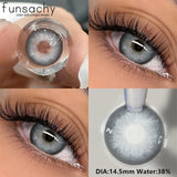 Popxstar  2pcs Natural Color Contact Lenses for Eyes Green Eye Lens Blue Eye Contacts Fashion Beauty Makeup Women Man Soft Lenses