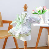Cute With Bow Pet Princess Dress Breathable Exquisite Dog Skirt Soft Cat Skirt Spring/Summer