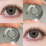 Popxstar  1 Pair Color Contact Lenses For Eyes Natural Gray Blue Beautiful Pupil Soft Natural Accessories Yearly Cosmetic Pupils