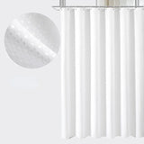 Popxstar Curtain Bathroom Bathroom Punch-free Shower Curtain Fabric Plain  Waterproof and Mildew-proof Polyester Shower