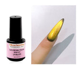 Popxstar Laser Rainbow Cat Eye Gel Magnetic Nails Polish Reflective Sparkling Glitter Gel Can Be Use on Any Color Nail Accesorios