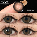 Popxstar  2Pcs Eyes Contacts Lenses for Men Women with Myopia Prescription Natural Black Color Lenses for Eyes Yearly Fast Shipping