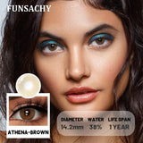 Popxstar  1Pair New Colored Contact Lenses for Eyes Big Black Eye Lens Natural Yearly Cosmetics Beauty Women Men Pupils Fast Ship
