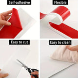 Popxstar Flexible Baseboard Molding Trim, 4 Inch Self-Adhesive Vinyl Wall Base, Peel and Stick Cove Base, Rubber Wall Base