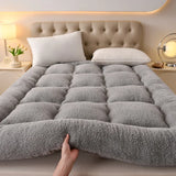 Popxstar Thicken Fluffy Mattress Toppers Queen Four Seasons Soft Mattress Pad King Size Living Room Mat Car Sleeping Mats Field Camp Mat