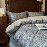 Popxstar  100% Cotton Bedding Set Ins Korean Floral 3D Printed Duvet Cover Bed Linen Flat Sheets Set 2 Pillowcases Twin Double Queen Size