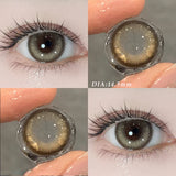 1pair New Color Contact Lenses for Eye With Prescription Grey Contacts Brown Lenses Yearly Fashion Lens Colorcon Contacts
