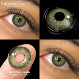 Popxstar  1 pair Gray Colorcon Contact Lenses for Eyes Beautiful Lenses Cosmetics Pupil Blue Lens Big Eyes Contacts Lens Yearly