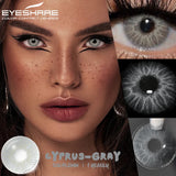 Popxstar  1 Pair Colorful Contact Lenses for Eyes Fashion Blue Eye Lenses Green Lenses Gray Eye Contacts Yearly Lens Eye Contact