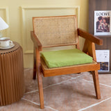 Popxstar linen natural latex seat cushion single student chair seat cushion office beautiful buttocks car meal seat cushion