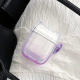 Popxstar  Creative Simple Style Candy Colour Gradient Transparent Acrylic Silicone Headphone Cover Case For AirPods 1 2 3 4 Pro 2 Fundas