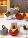 Popxstar 1PC Home Decoration Ornaments Thanksgiving Harvest Day Knitted Pumpkin Can Be Used as Ornaments, Banners, Banners, and Flags