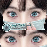 Popxstar  2Pcs New Colored Contact Lenses with Myopia Degree Grade 0.00- 8.00 Grey Purple Lentillas Eye Beauty Pupilentes Soft Lens