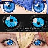 Popxstar Halloween Cosplay Cosmetics Color Contact Lenses Red Color Lens Anime White Lenses Big Eye Lenses