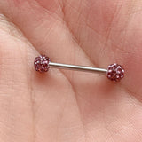 Popxstar piercing women 16mm Stainless Steel Shiny Rhinestones Tongue Nails Piercing Body Studs Piercing Tongue Rings Body Jewelry for Hot Women Girls