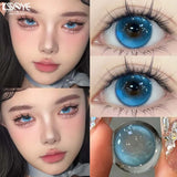 Popxstar  1 Pair New Product Color Contact Lenses with Diopter Myopia Eyes Natural High Quality Contact Lenses  pink Lenses Pupils