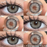 1Pair Natural Colored Contact Lenses Gray Beauty Pupils Brown Lens Fashion Blue Contacts Yearly Green Eye Color Lenses