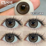 Popxstar  2Pcs Korea Colored Contact Lenses Diameter 14.5mm Prescription Myopia Degree-0.00to-8.00Makeup Soft Lens Eye Beauty Pupil