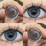 Popxstar  1Pair Red Color Contact Lens Pupils High Quality Myopic Eyes - 0.00 to- 8.00 Diopter Halloween Red Lenses Fast Shipping
