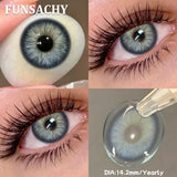 1 Pair Brown Color Contact Lenses for Eyes Big Eyes Natural Lenses Beautiful Pupils Cosmetics Gray Lens Color Women