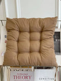 Popxstar Linen Cushion Pearl Cotton Square Stool Backrest Pillow Home Office Computer Chair Protective Mat Seat Pad Buttocks Chair Mat