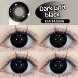 Popxstar 2PCS Myopia Beauty Colored  Contact Lenses Purple Halloween Makeup Lens Fashion Pupils Big Eye Lenses Natural Blue Lense
