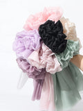 popxstar Sweets Princess Skirt Elastic Floral Yarn Pearl Silk Flower Wrapping Paper Materials Packaging Film For Flower Shop Bouquet