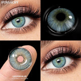 Popxstar  1 Pair Gray Color Contact Lenses for Eyes Natural Brown Blue Lenses Green Eye Contacts Beauty Cosmetic Pupils Yearly