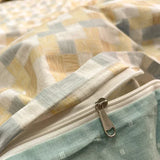 Popxstar  High-quality Home Pure Cotton Bedding Set 100% Cotton Skin-friendly Queen Duvet Cover Set with Sheets Comforter Cover Pillowcase