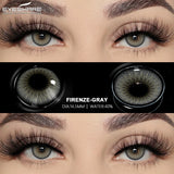 Natural Gray Contacts Colored Contact Lenses Soft Beautiful Pupil Blue Eye Contacts Yearly Colorful Lenses 2pcs/Pair