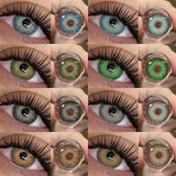 Popxstar  Brown Colored Contact Lenses Natural Look Green Eye Lenses Gray Contact Gray Lenses Green Eye Lens Beautiful Pupils