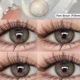 Popxstar Natural Colored Contact Lenses for Eyes with Degree Brown Lenses Fog Pearl Lens Korean Lenses Lenses Eye Color