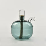 Popxstar  Glass Candle Holder Spherical Oil Lamp Room Decoration with Lid Candle Holder Home Furnishing Desktop Smoke Free Crispy Oil Lamp