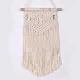 Popxstar  Macrame Woven Wall Hanging  Chic Room Geometric Tapestry Art Beautiful Apartment Dorm Room Decoration