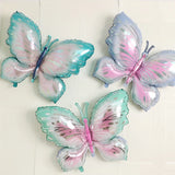 Popxstar Newest Butterfly Birthday Balloon Set Blue Green Purple Foil Ball  Baby Shower Helium Balloon Birthday Party  Decorations  Globo